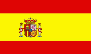 Spain Spanish flag with crest 5ft x 3ft