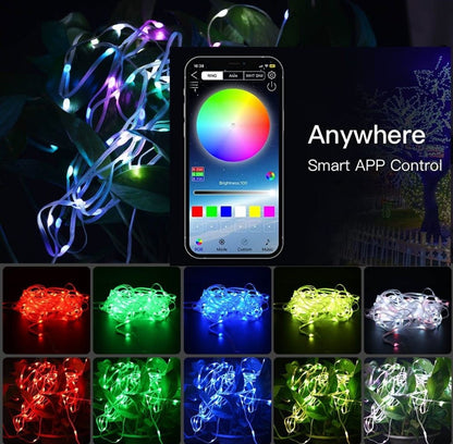 Guirlande lumineuse LED multicolore Spectrum alimentée par USB 10m