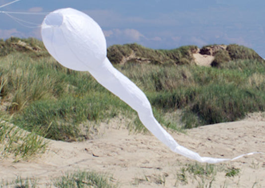 Sperm Kaulquappen-Windsack 2,4 m weiß