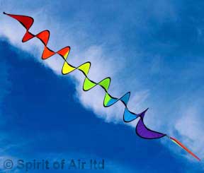 Spiral twister spinner rainbow coloured