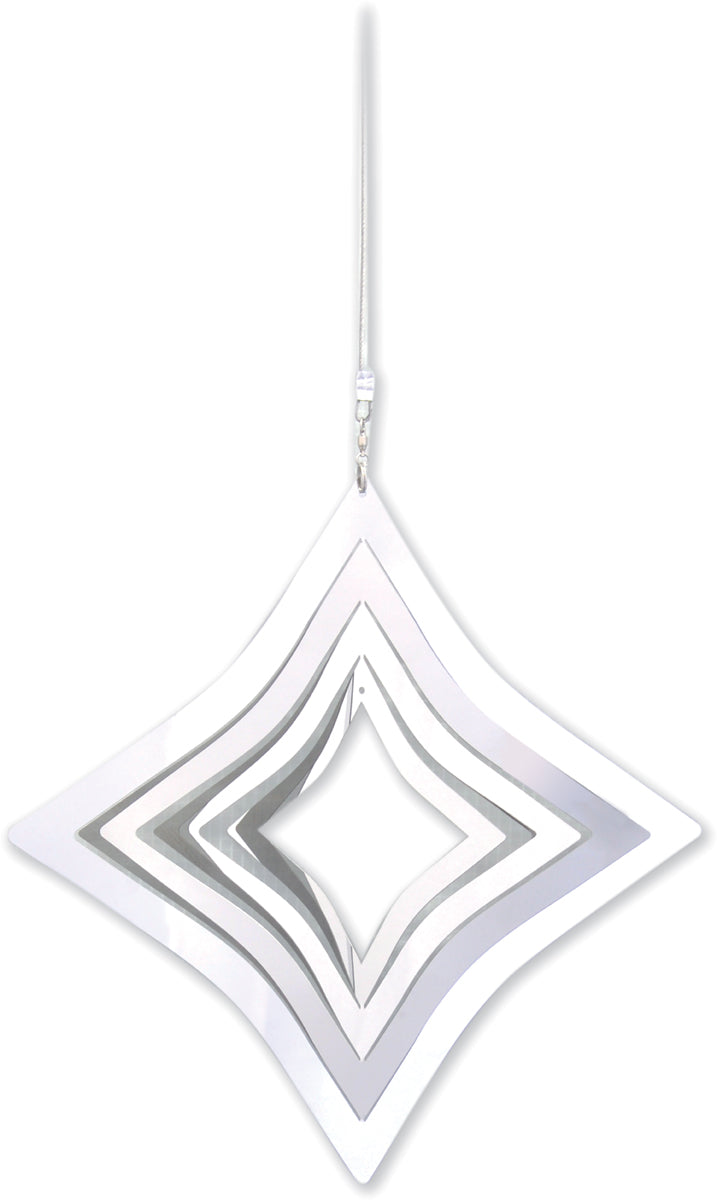 Stainless steel garden windspinner - DIAMOND