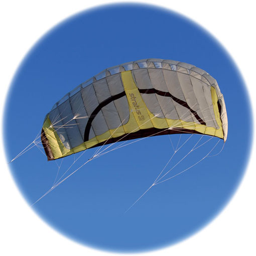Stratus 6m sq quad line Power kite by Spirit of Air