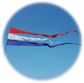 Streamer flag 4m - Blue