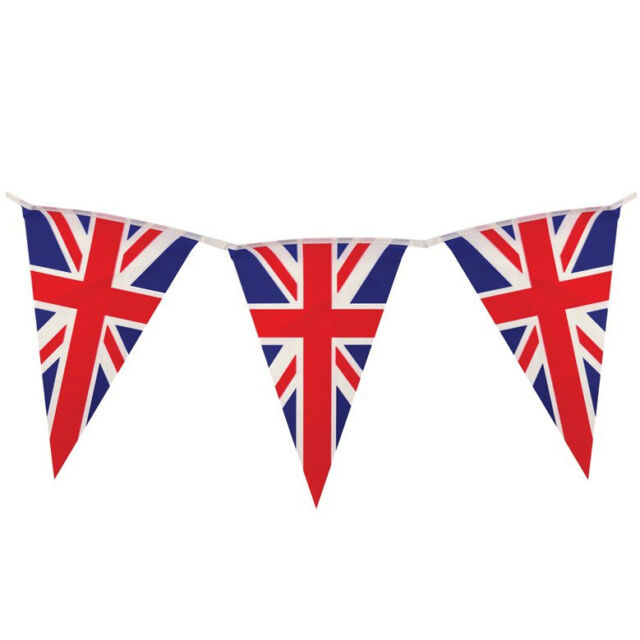 Union jack pendant bunting 9m long