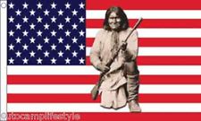 USA geronimo indian american flag 5ft x3ft