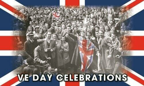 VE day flag 5ft x 3ft 75th anniversary